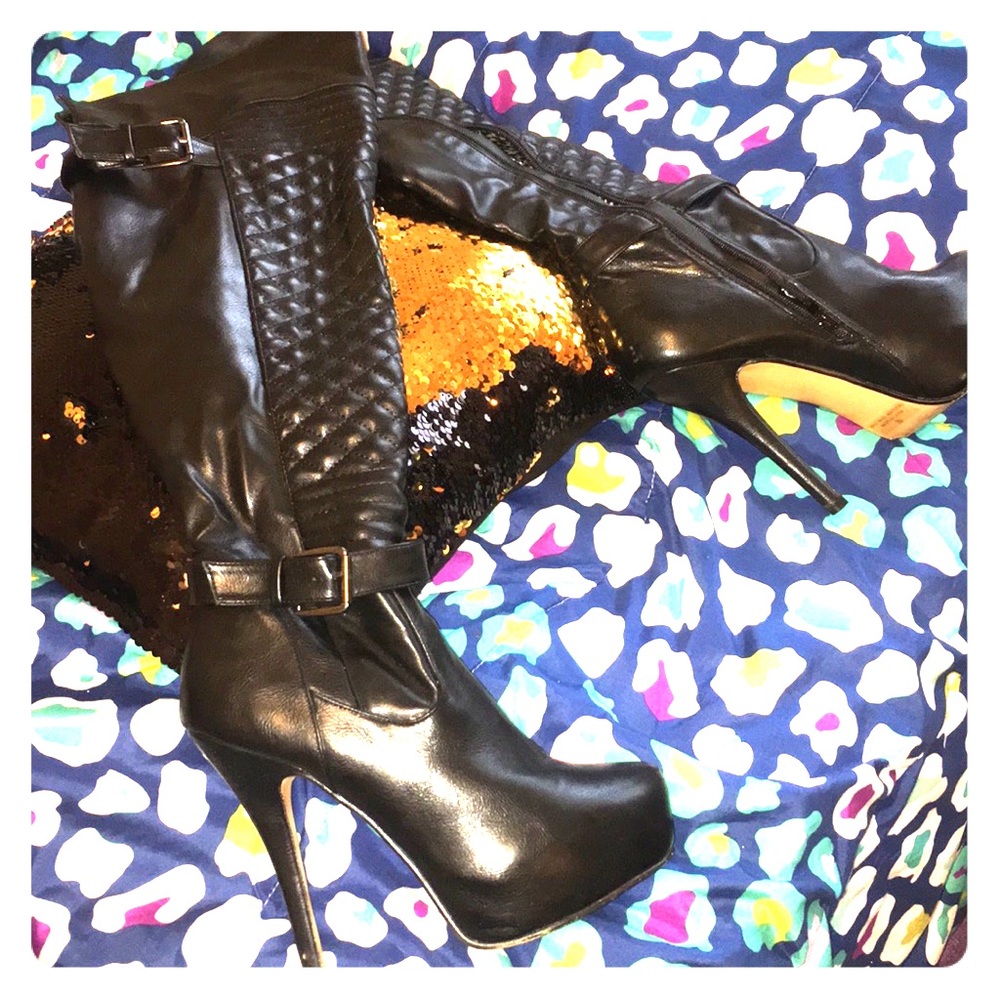 Black boots